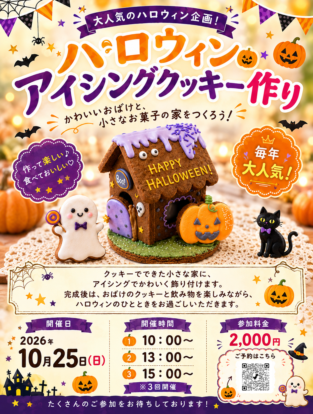 ハロウィンアイシングクッキー作り♪(古窯博物館) - 越前陶芸公園